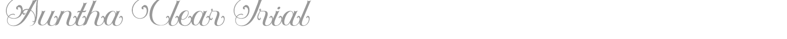 Auntha Clear font preview